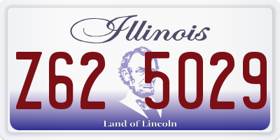 IL license plate Z625029