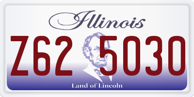 IL license plate Z625030