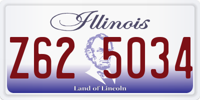 IL license plate Z625034