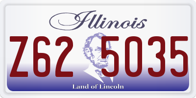 IL license plate Z625035