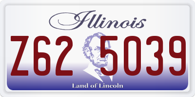 IL license plate Z625039