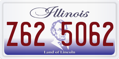 IL license plate Z625062