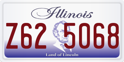 IL license plate Z625068