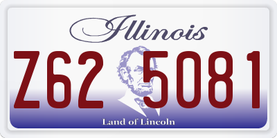 IL license plate Z625081