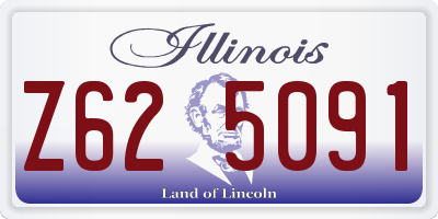 IL license plate Z625091