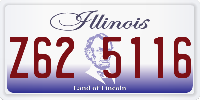IL license plate Z625116