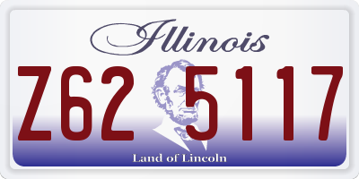 IL license plate Z625117