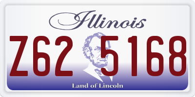 IL license plate Z625168