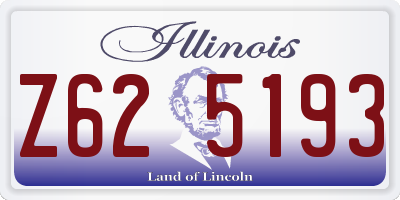 IL license plate Z625193