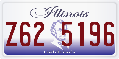 IL license plate Z625196