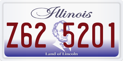 IL license plate Z625201
