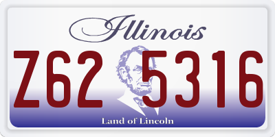IL license plate Z625316