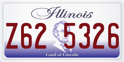 IL license plate Z625326