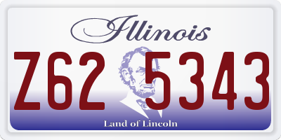 IL license plate Z625343