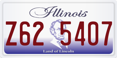 IL license plate Z625407