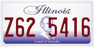 IL license plate Z625416