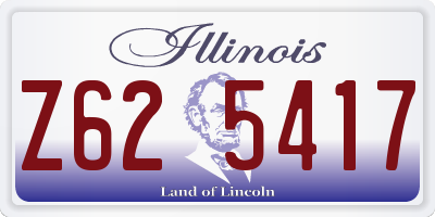IL license plate Z625417