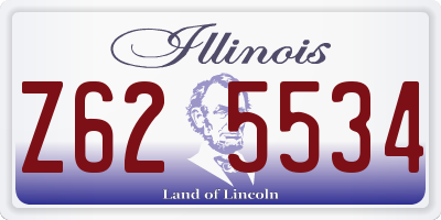 IL license plate Z625534