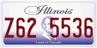 IL license plate Z625536