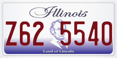 IL license plate Z625540