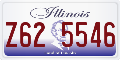 IL license plate Z625546