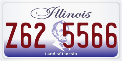 IL license plate Z625566