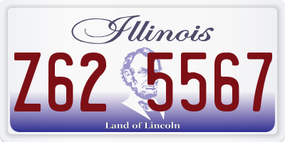 IL license plate Z625567