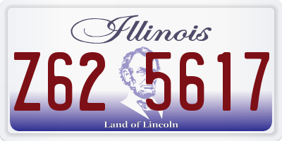 IL license plate Z625617