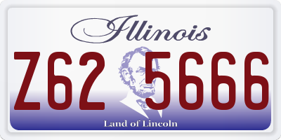 IL license plate Z625666