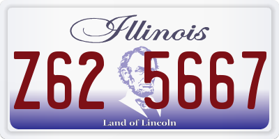 IL license plate Z625667
