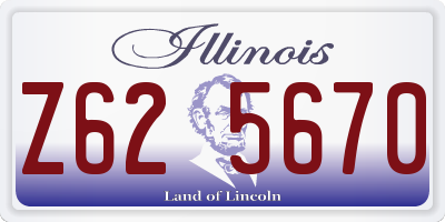 IL license plate Z625670