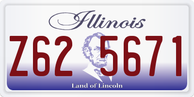 IL license plate Z625671