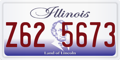 IL license plate Z625673