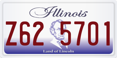 IL license plate Z625701