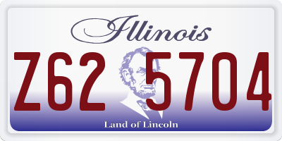IL license plate Z625704