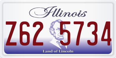 IL license plate Z625734