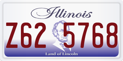 IL license plate Z625768