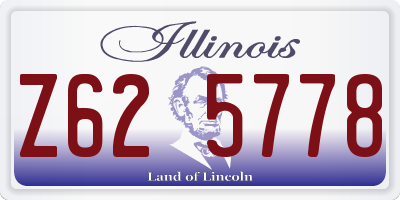 IL license plate Z625778
