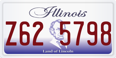 IL license plate Z625798