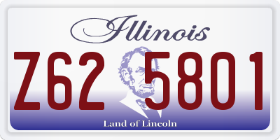 IL license plate Z625801