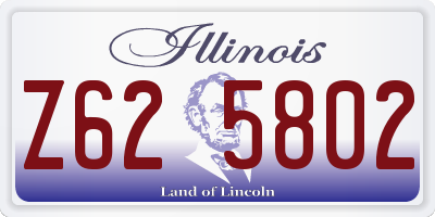 IL license plate Z625802