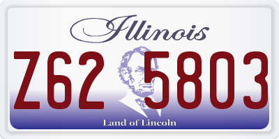 IL license plate Z625803