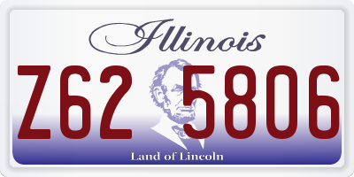 IL license plate Z625806
