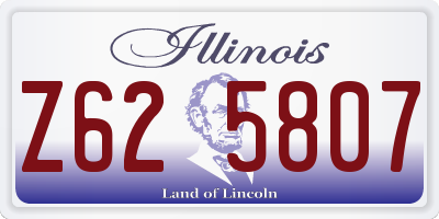 IL license plate Z625807