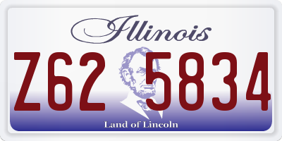 IL license plate Z625834