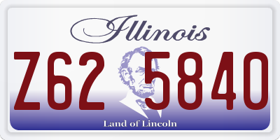 IL license plate Z625840