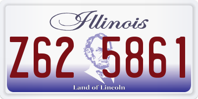 IL license plate Z625861