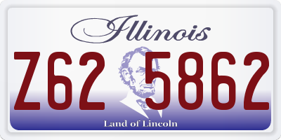 IL license plate Z625862
