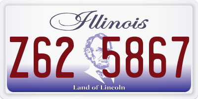 IL license plate Z625867