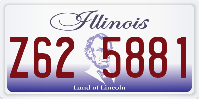 IL license plate Z625881